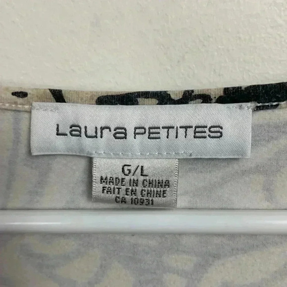 Laura Petite Stretchy, Versatile Short Sleeve Top Size L - Picture 4 of 6